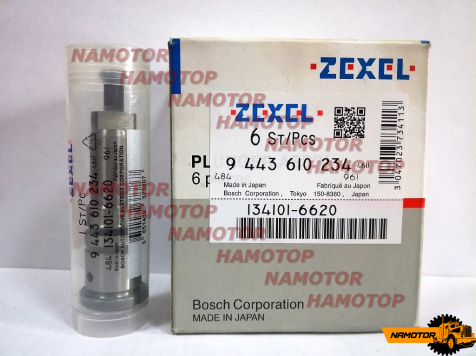 Плунжер топливного насоса 134101-6620. P51. 9443610234. ME704374 Mitsubishi Fuso 6D22 ZEXEL